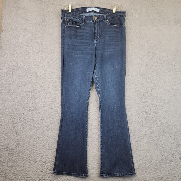 Levi's Signature Women's Jeans Size 16 Short 33x31 Mid-Rise Bootcut Dark Wash De - Picture 1 of 13